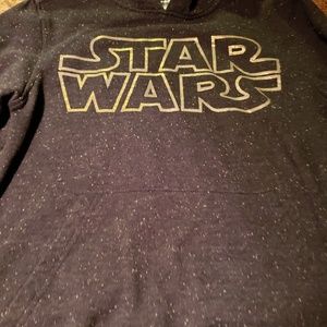 Boys Star Wars Hooded Pullover Galaxy Sweatshirt